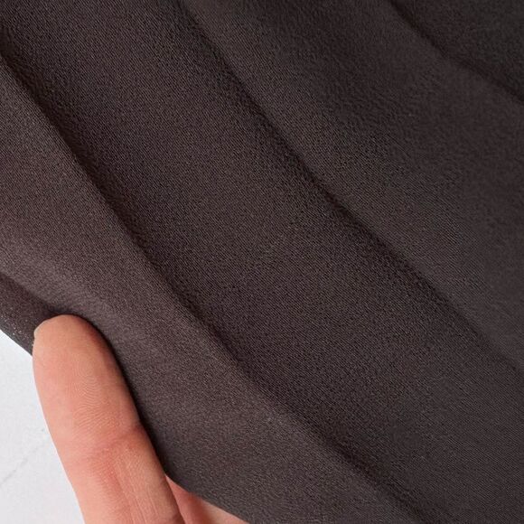 Badgley Mischka Dara Silver Sequin and Accordion Pleated Chiffon Jumpsuit Size 4 - Picture 12 of 13